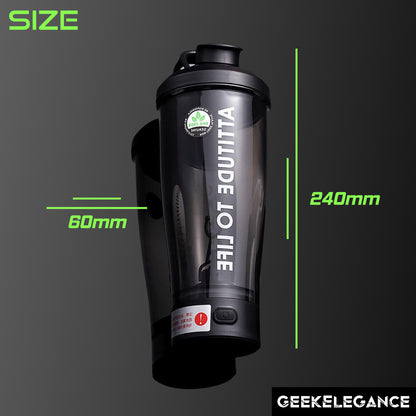 Electric Protein Shaker Bottle | USB Rechargeable Blender | BPA-Free Tritan Portable Blender Cup - 650ml