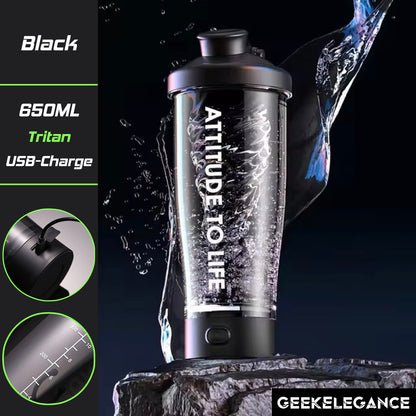 Electric Protein Shaker Bottle | USB Rechargeable Blender | BPA-Free Tritan Portable Blender Cup - 650ml