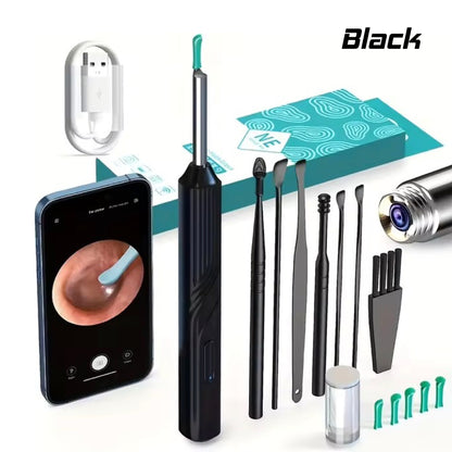 Wireless Smart Visual Ear Cleaner Otoscope Ear Wax Ear with Ear NE18 Cleaning Kit Removal Sticks Endoscope Camera Tool Kit