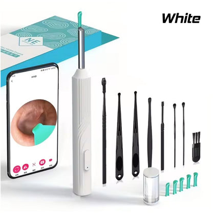 Wireless Smart Visual Ear Cleaner Otoscope Ear Wax Ear with Ear NE18 Cleaning Kit Removal Sticks Endoscope Camera Tool Kit